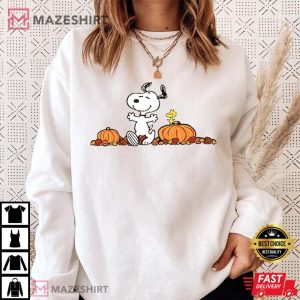 Snoopy Dog Autumn Pumpkins 1