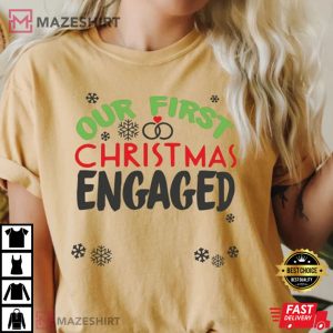 Comfort Colors Our First Christmas Engaged 2