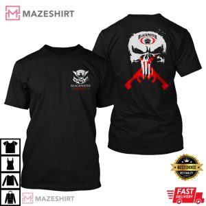 New Blackwater Academi Triple Canopy Skull T-Shirt
