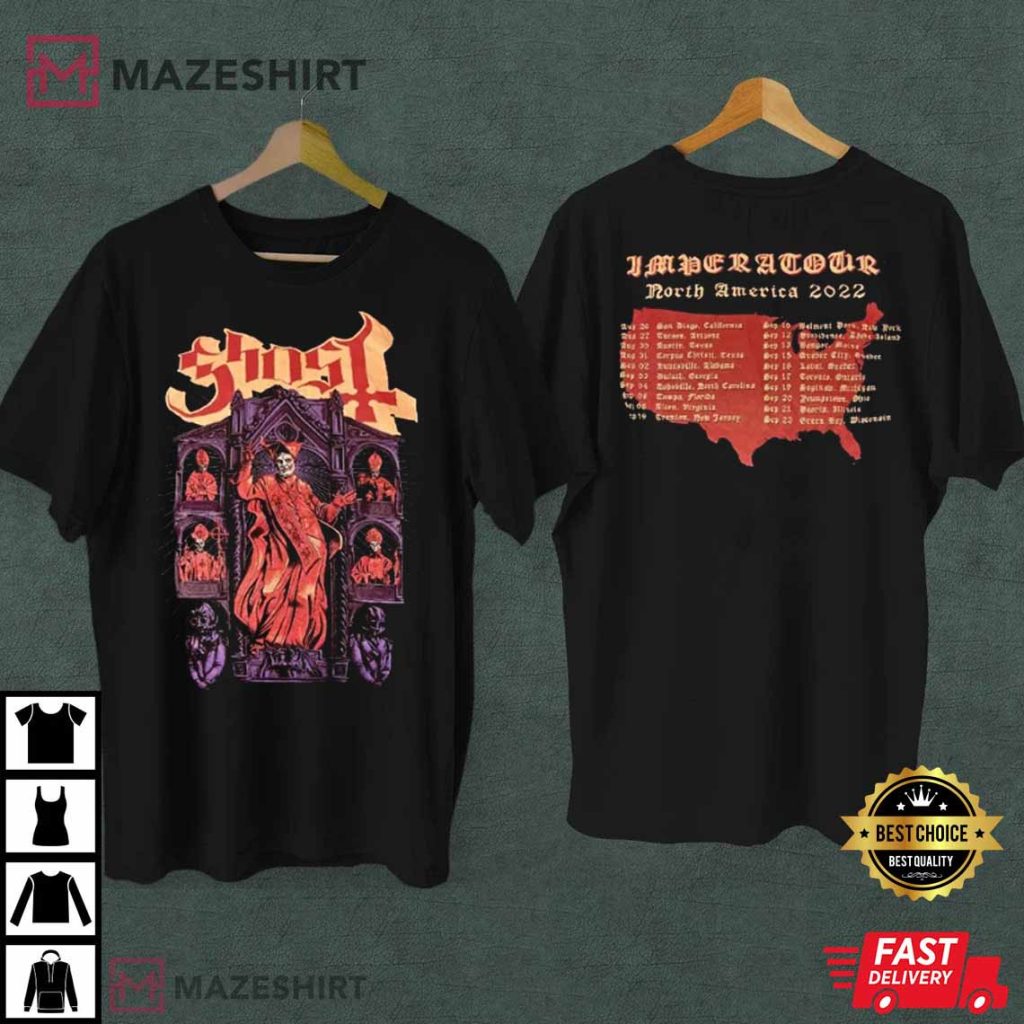 Ghost North American Tour 2022 Two Sides Best TShirt