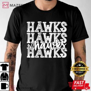 Hawks School Spirit Wear Game Day Sport Fan T Shirt 1