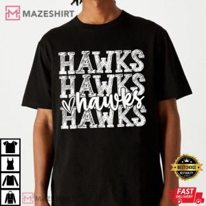 Hawks School Spirit Wear Game Day Sport Fan T Shirt 3