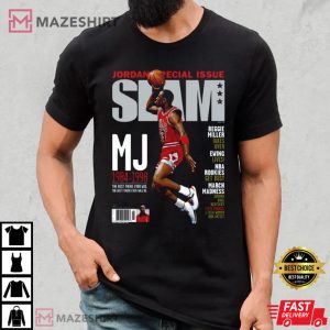 Michael Jordan Slam Cover Chicago Bulls NBA Basketball Trending T-Shirt