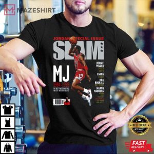 Michael Jordan Slam Cover Chicago Bulls NBA Basketball Trending T-Shirt