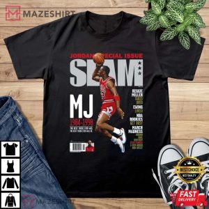 Michael Jordan Slam Cover Chicago Bulls NBA Basketball Trending T-Shirt