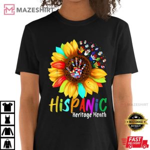 National Hispanic Heritage Month Sunflower All Countries Unisex T-Shirt