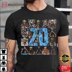 Roger Federer 20 Grand Slam Tennis T-Shirt