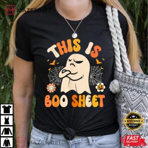 This Is Boo Sheet Ghost Halloween Vintage T-Shirt