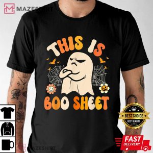 This Is Boo Sheet Ghost Halloween Vintage T-Shirt