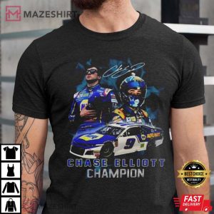 Chase Elliott Champions Nascar Cup Series Signature T-Shirt