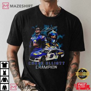 Chase Elliott Champions Nascar Cup Series Signature T-Shirt