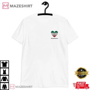 freedom for iran embroidered t shirt