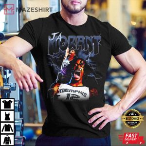 Ja Morant Memphis Grizzlies 90s Vintage Style Bootleg Rap T-Shirt