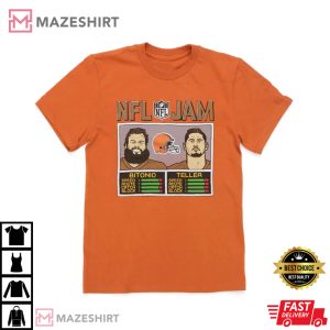 NFL JAM Jacoby Brissett, Browns Bitonio And Teller T-Shirt
