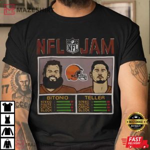 NFL JAM Jacoby Brissett, Browns Bitonio And Teller T-Shirt