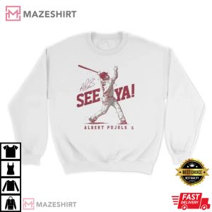 Albert Pujols 700 Career Home Runs Cardinals Player Baseball T-Shirt