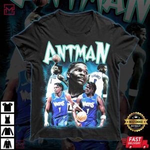 Anthony Edwards NBA Player Minnesota Timberwolves Antman T Shirt 1
