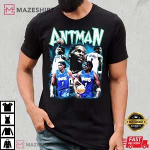 Anthony Edwards NBA Player Minnesota Timberwolves Antman T Shirt 3