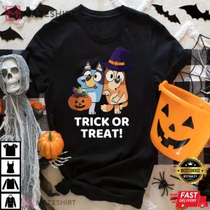 Bluey Funny Trick Or Treat Halloween T Shirt 2
