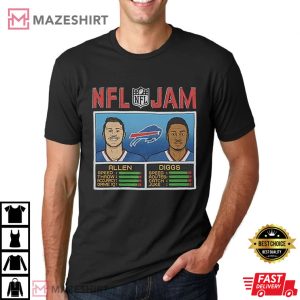 NFL JAM Buffalo Bills Josh Allen And Stefon Diggs T-Shirt