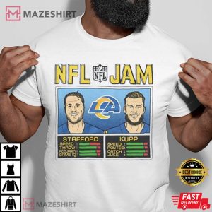 NFL JAM Los Angeles Rams Cooper Kupp And Matthew Stafford Best T Shirt 4