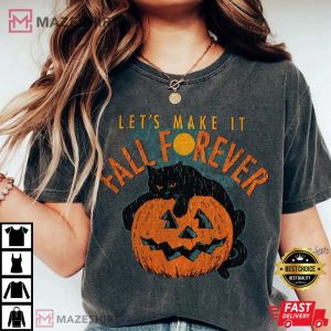 Comfort Colors Retro Black Cat On Pumpkin Halloween T Shirt 1