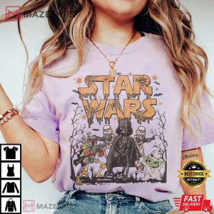 Comfort Colors Retro Star Wars Halloween T Shirt 4