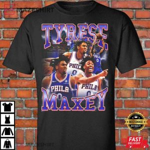 Tyrese Maxey Philadelphia 90s Style Vintage Bootleg Tee