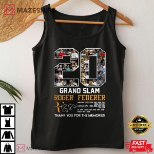 Roger Federer 20 Grand Slam Best T Shirt 1