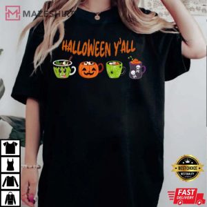 Halloween YAll Coffee Lover T Shirt 2