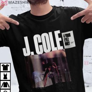J. Cole Inspired 4 Your Eyes Only World Tour Graphic T Shirt 2