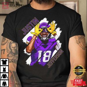 Justin Jefferson Minnesota American Football MVP Player T Shirt 1 3