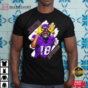 Justin Jefferson Minnesota American Football MVP Player T Shirt 1 4