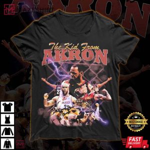 Lebron James NBA Cleveland Cavaliers Young Lebron T Shirt 1
