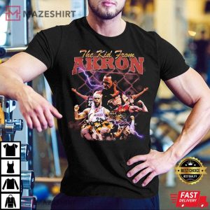 Lebron James NBA Cleveland Cavaliers Young Lebron T Shirt 2