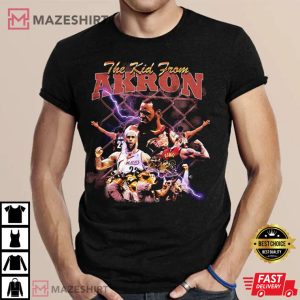 Lebron James NBA Cleveland Cavaliers Young Lebron T Shirt 4