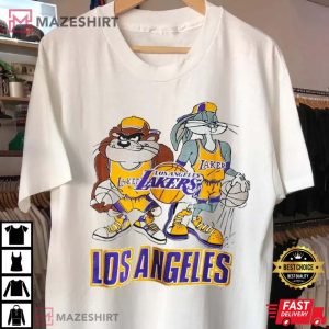 NBA Los Angeles Lakers Looney Tunes Unisex T Shirt 4