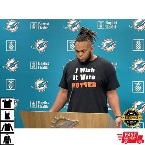 Robert Hunt I Wish It Were Hotter Miami Football T-Shirt