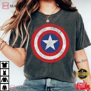 Vintage Marvel Avengers Captain America Shield Logo T Shirt 1