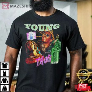 Young Thug Rapper Merch 90s Hip Hop Songs Albums Y2K Gift For Fan T 3