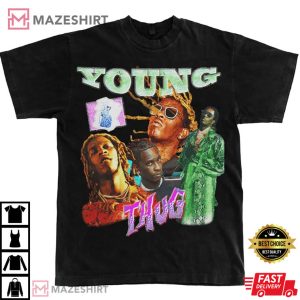 Young Thug Rapper Merch 90s Hip Hop Songs Albums Y2K Gift For Fan T 1