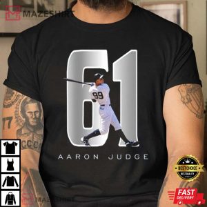 Aaron Judge 61 Home Runs New York Yankees Baseball T-Shirt