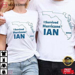 2022 Hurricane Ian Florida I Survived Hurricane Ian T Shirt 2