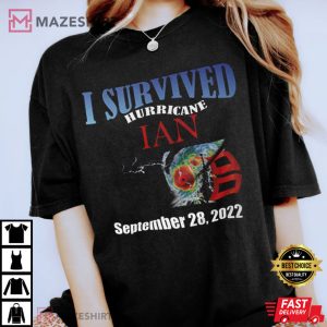 I survived Hurricane Ian 2022 Hurricane Ian Pray For Florida T Shirt 3