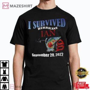I survived Hurricane Ian 2022 Hurricane Ian Pray For Florida T Shirt 1