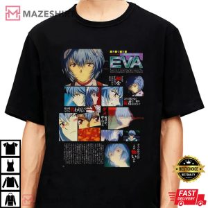 Neon Genesis Evangelion Japanese Magazine Cover Tee