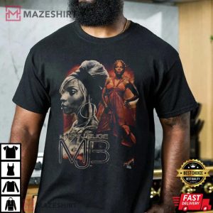 Mary J Blige Singer Portrait T-Shirt