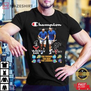 Roger Federer and Rafael Nadal T Shirt 1