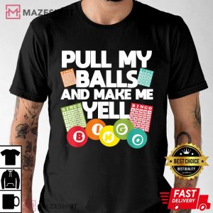 Funny Bingo For Men Women Lucky Bingo Lover Caller Gambling Men black t shirt 2