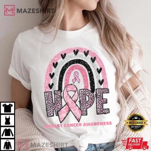 Breast Cancer Awareness In October We Wear Pink Hope Support T-Shirt